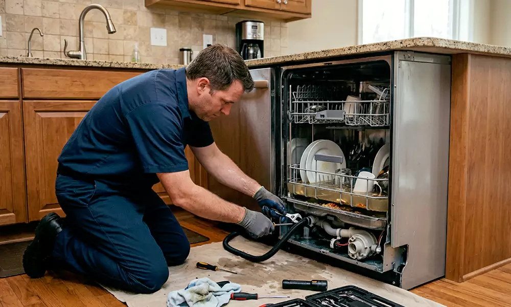 Dishwasher Not Draining Repair in Melrose, MA