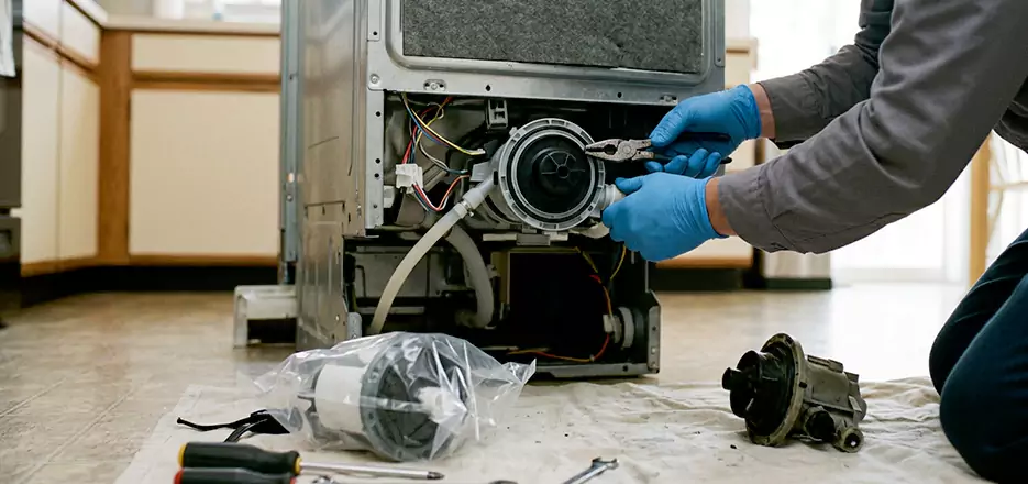 Dishwasher Motor Pump Replacement in Melrose