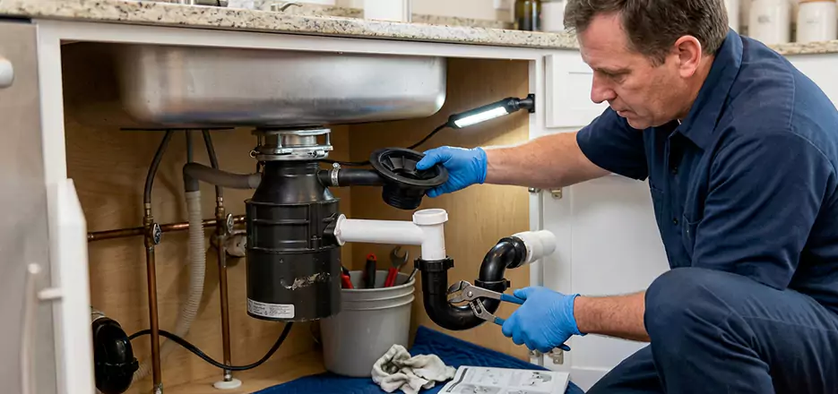 Garbage Disposal Splash Guard and Trap Installation in Melrose